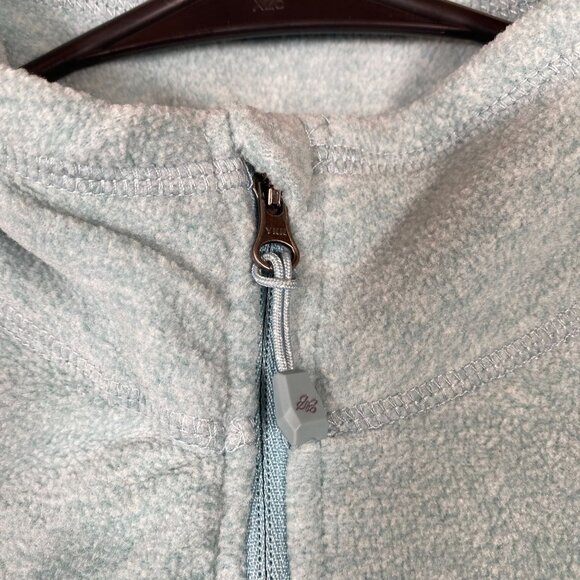 Eddie Bauer Light Blue Half-Zip Pullover Fleece Sweatshirt Casual Womens Size S - Picture 7 of 10